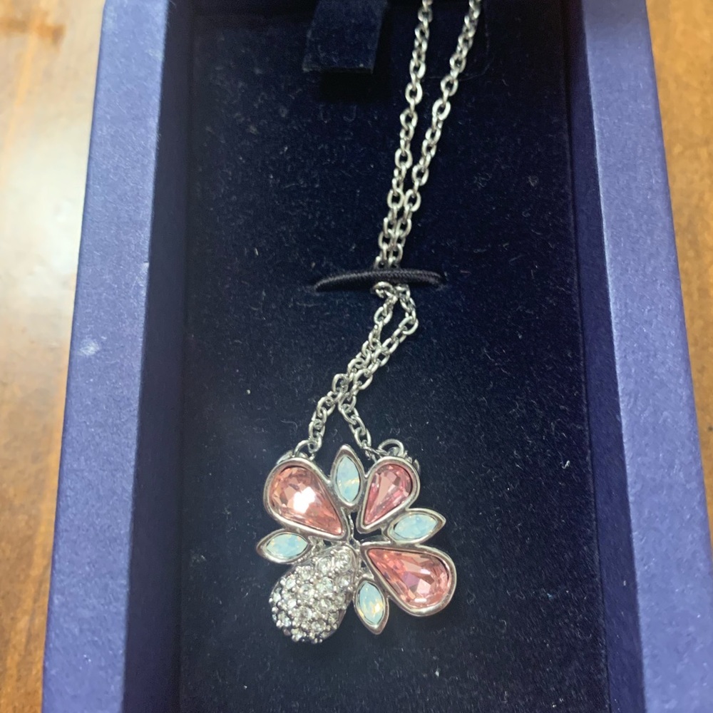 NWT Swarovski Silver Tone Necklace
